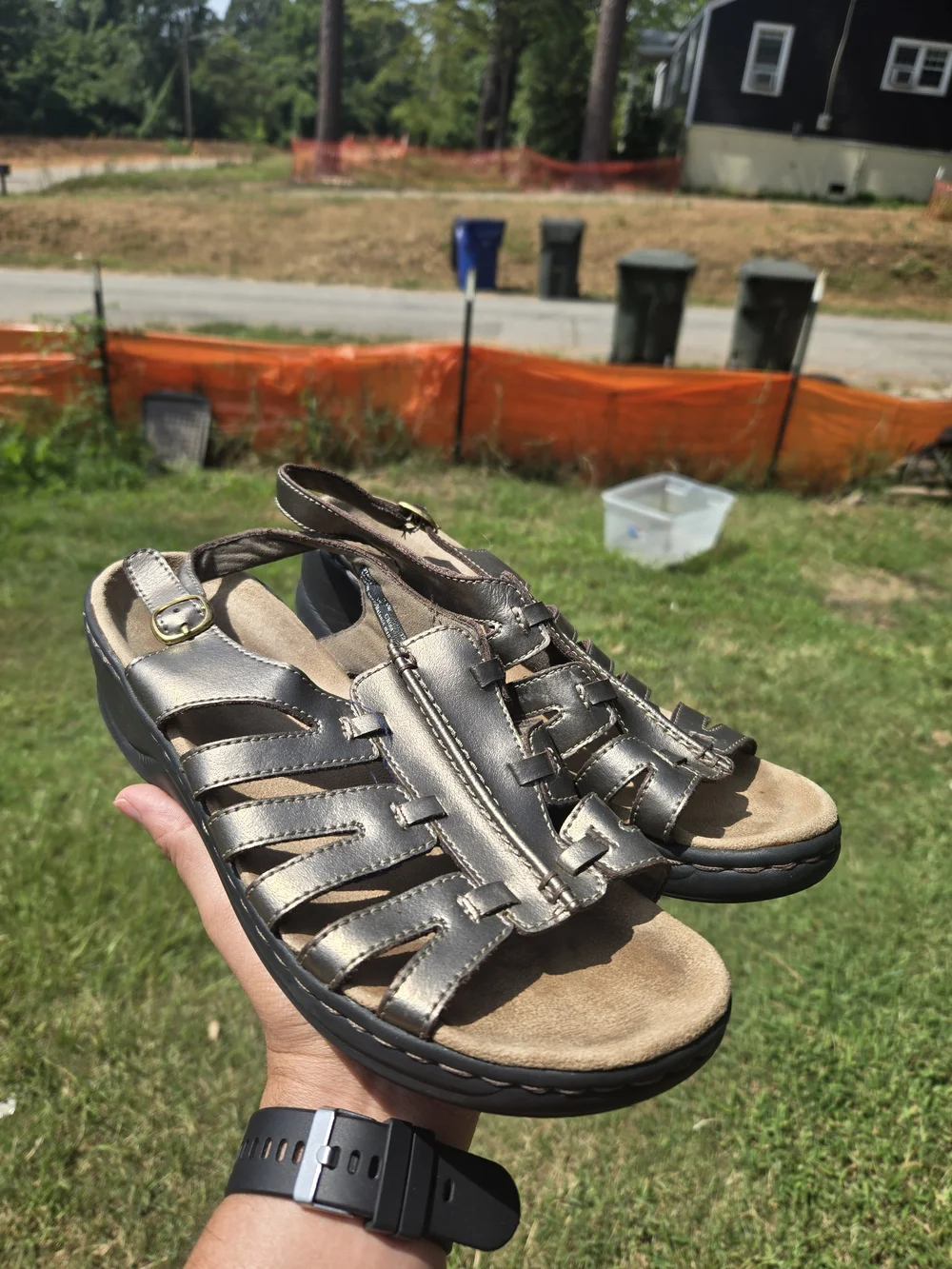 Clarks shiny fisherman